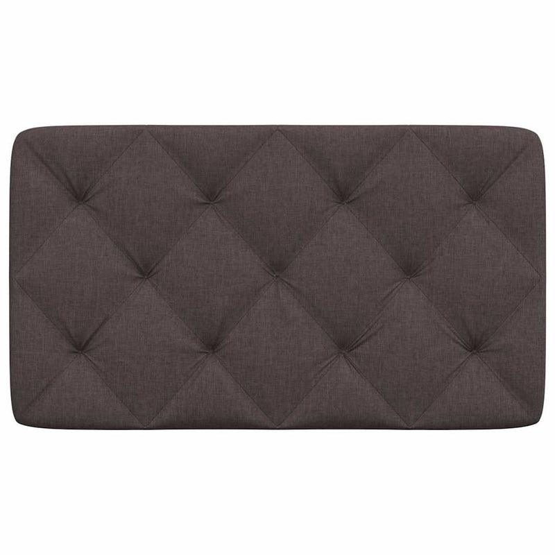 Pernă pentru tăblie de pat maro închis, 80 cm, material textil