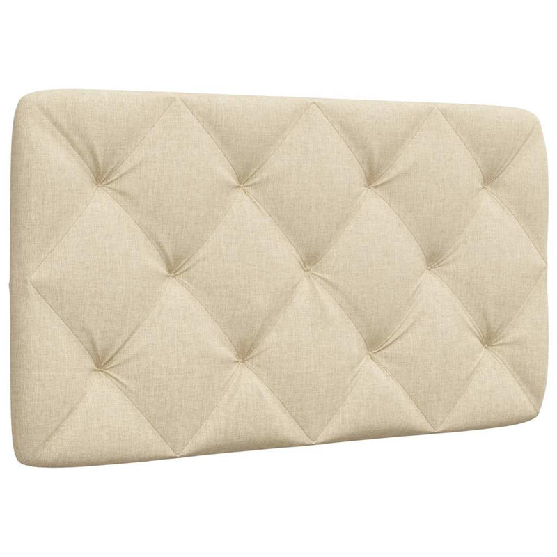 Pernă pentru tăblie de pat, crem, 80 cm, material textil