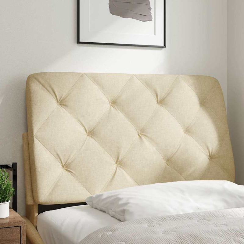 Pernă pentru tăblie de pat, crem, 80 cm, material textil