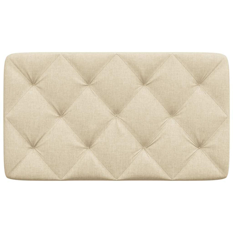Pernă pentru tăblie de pat, crem, 80 cm, material textil