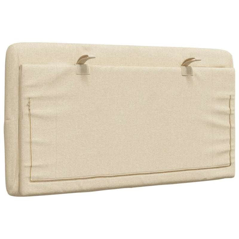 Pernă pentru tăblie de pat, crem, 80 cm, material textil