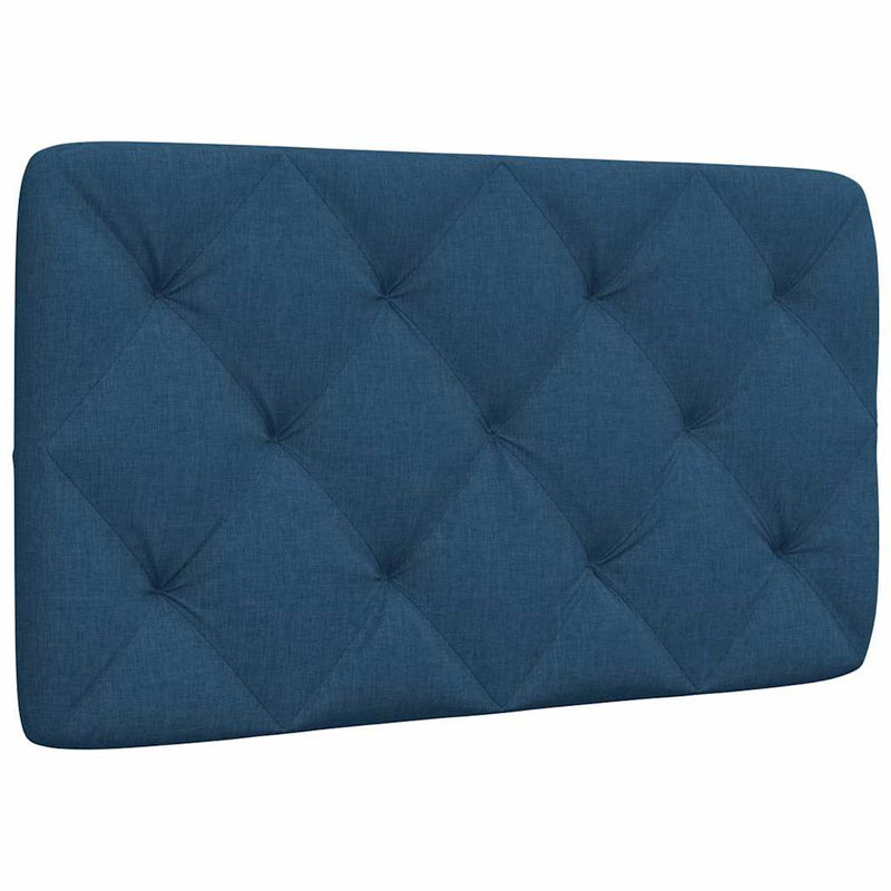 Pernă pentru tăblie de pat, albastru, 80 cm, material textil