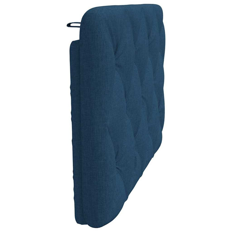 Pernă pentru tăblie de pat, albastru, 80 cm, material textil
