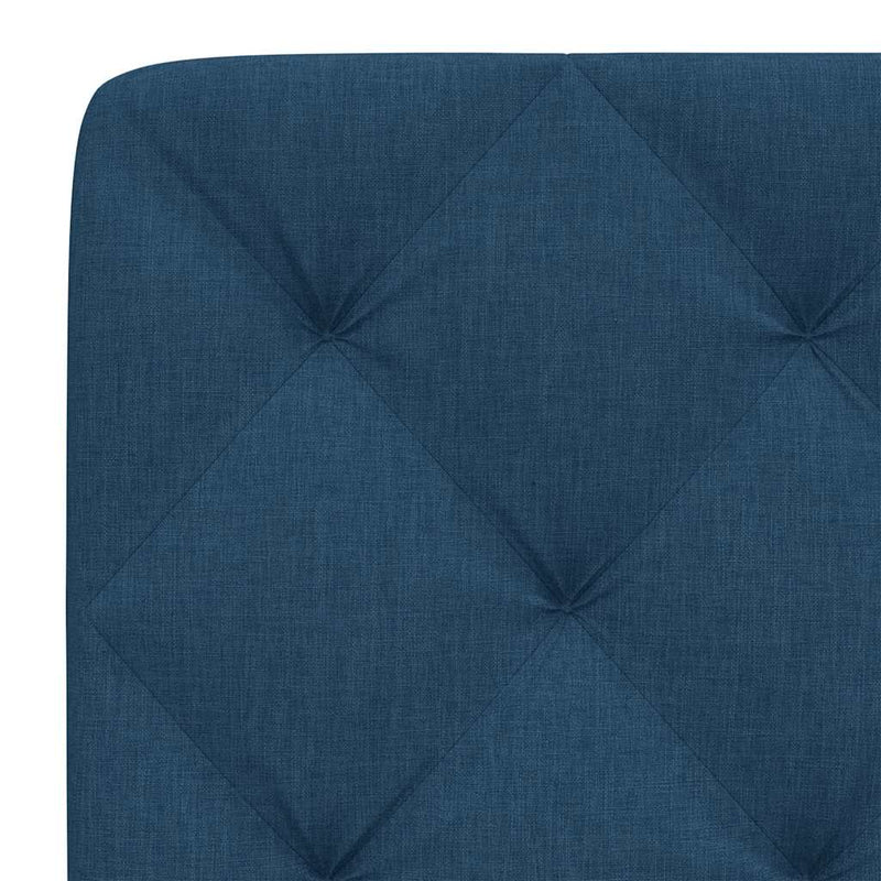 Pernă pentru tăblie de pat, albastru, 80 cm, material textil