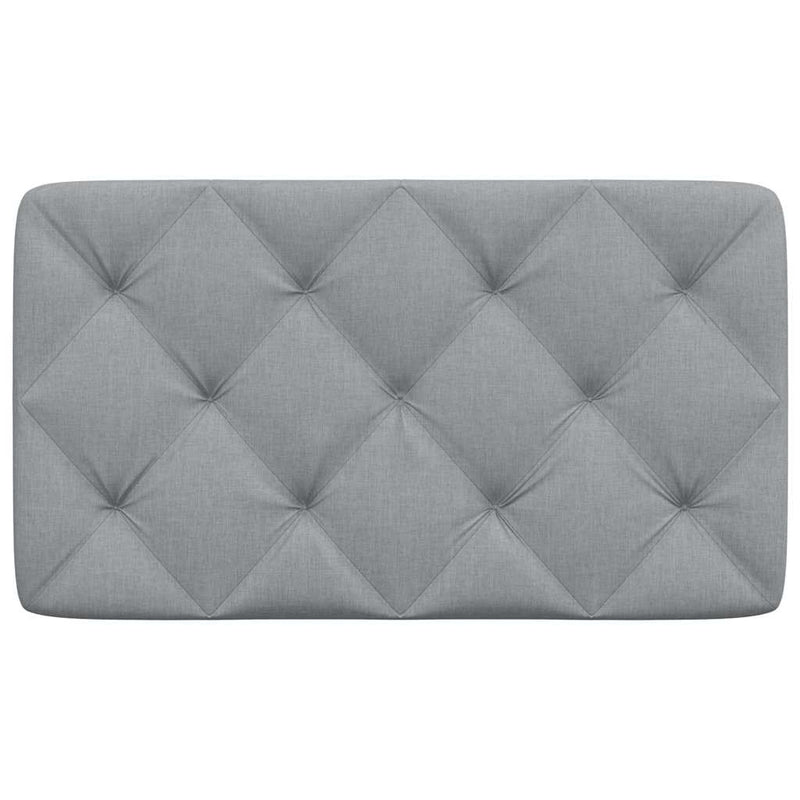 Pernă tăblie de pat, gri deschis, 90 cm, material textil