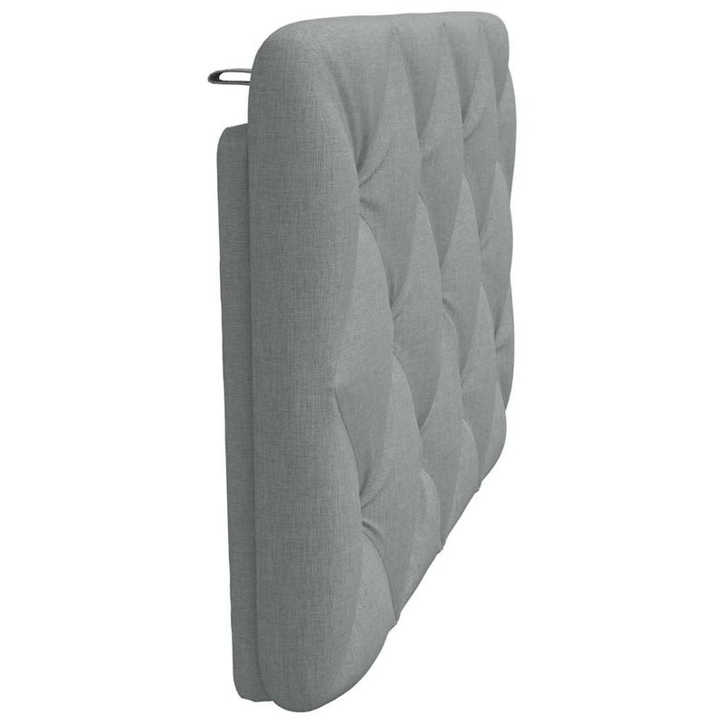 Pernă tăblie de pat, gri deschis, 90 cm, material textil