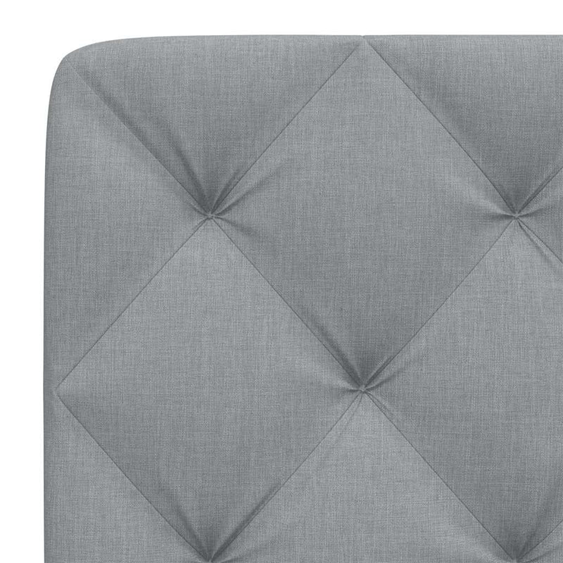 Pernă tăblie de pat, gri deschis, 90 cm, material textil