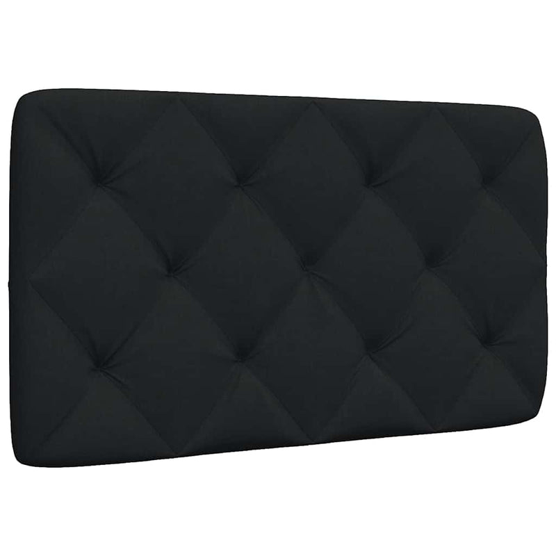 Pernă pentru tăblie de pat, negru, 90 cm, material textil