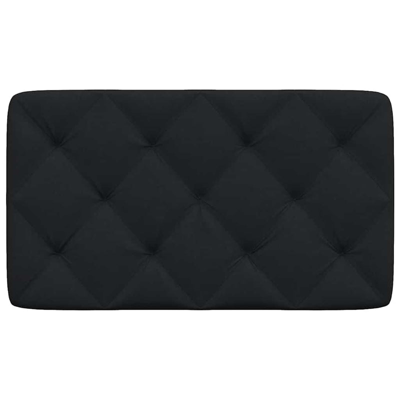 Pernă pentru tăblie de pat, negru, 90 cm, material textil