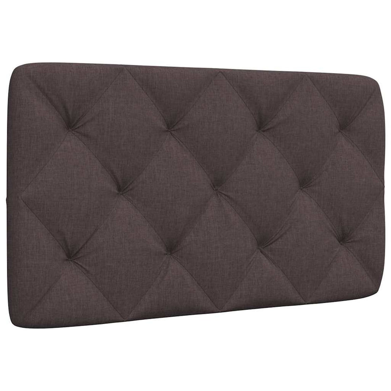 Pernă pentru tăblie de pat maro închis, 90 cm, material textil