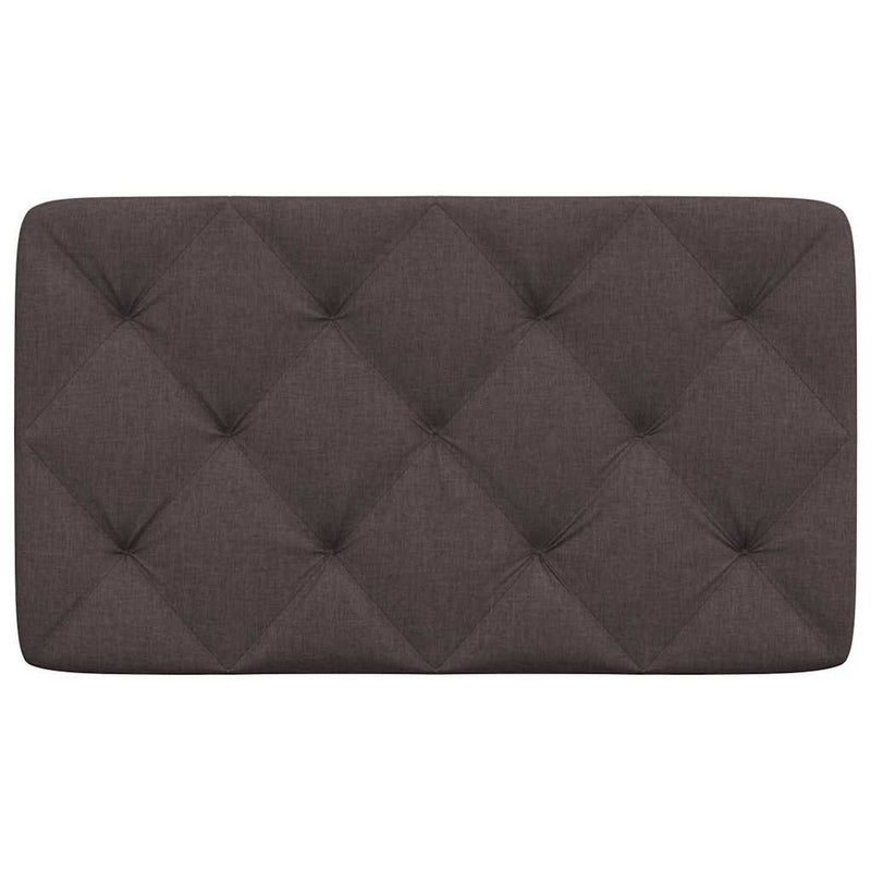 Pernă pentru tăblie de pat maro închis, 90 cm, material textil