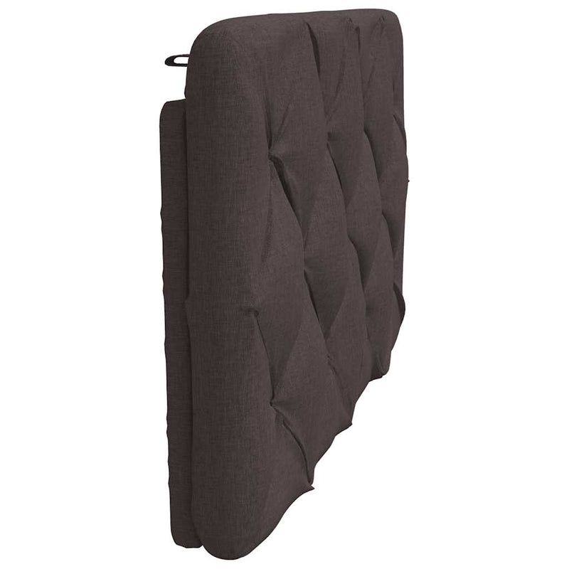 Pernă pentru tăblie de pat maro închis, 90 cm, material textil