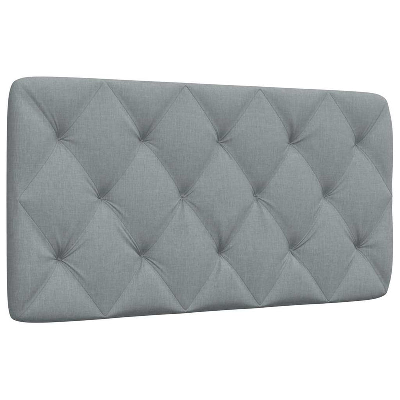 Pernă tăblie de pat, gri deschis, 100 cm, material textil