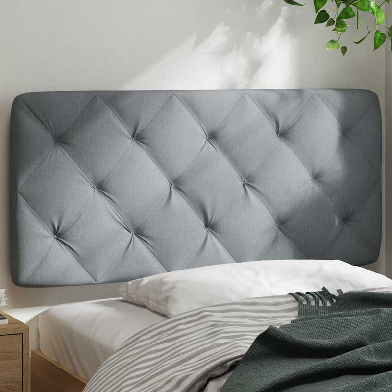 Pernă tăblie de pat, gri deschis, 100 cm, material textil