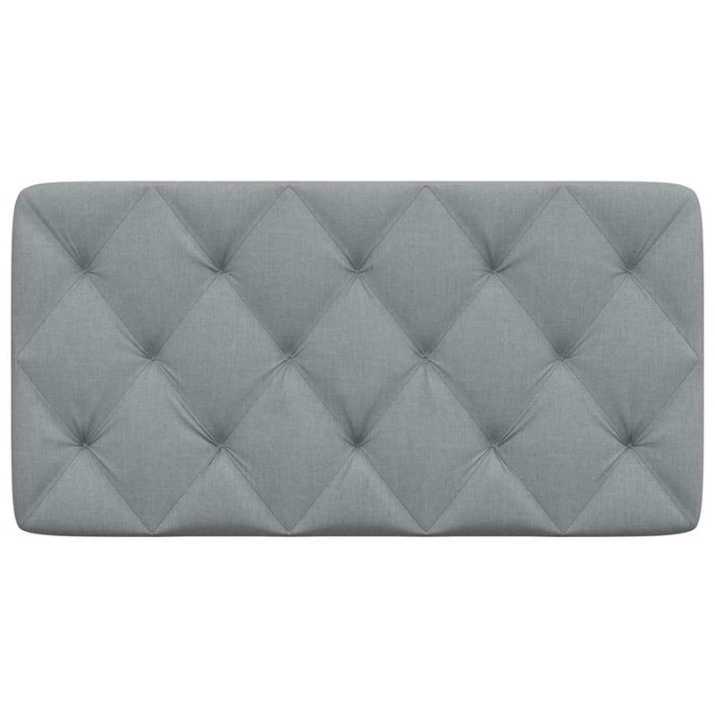 Pernă tăblie de pat, gri deschis, 100 cm, material textil