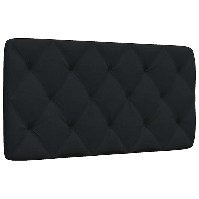 Pernă pentru tăblie de pat, negru, 100 cm, material textil