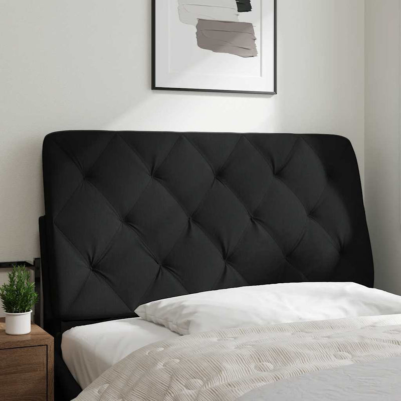 Pernă pentru tăblie de pat, negru, 100 cm, material textil