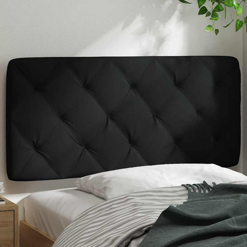 Pernă pentru tăblie de pat, negru, 100 cm, material textil