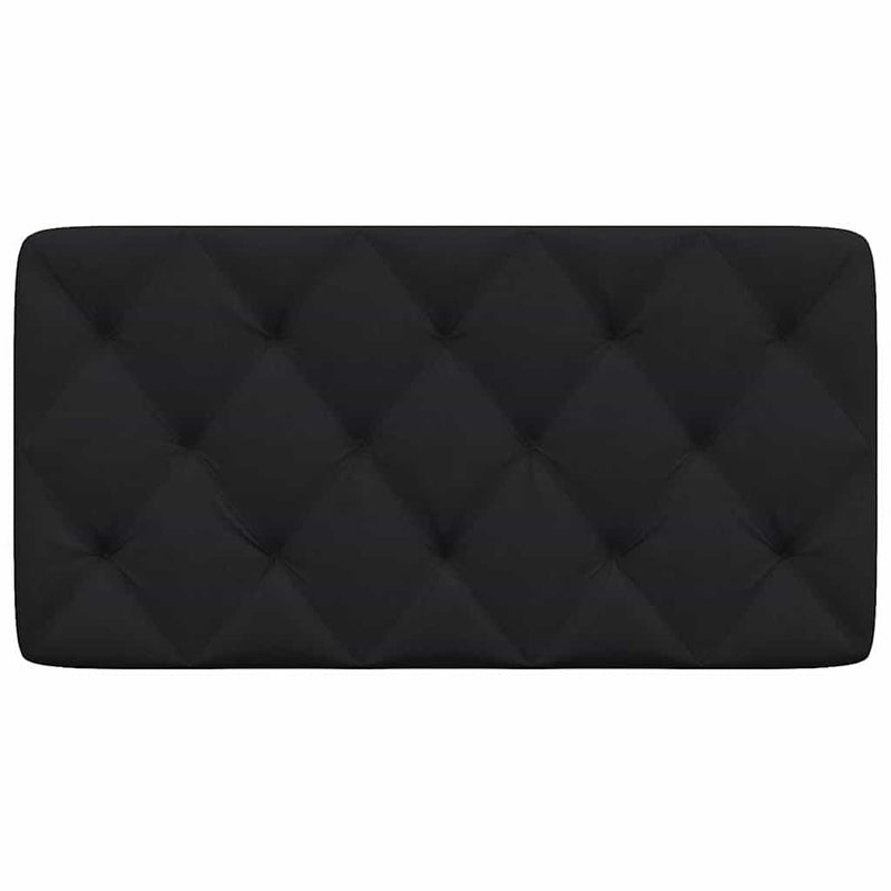 Pernă pentru tăblie de pat, negru, 100 cm, material textil