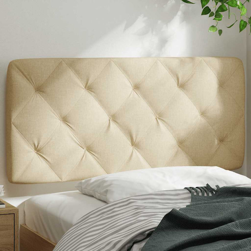 Pernă pentru tăblie de pat, crem, 100 cm, material textil