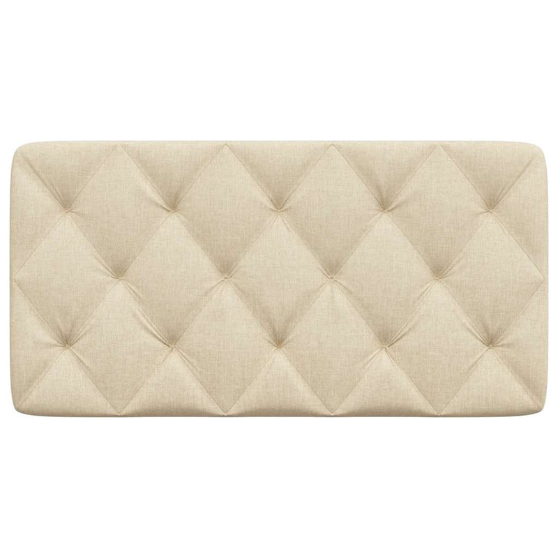 Pernă pentru tăblie de pat, crem, 100 cm, material textil