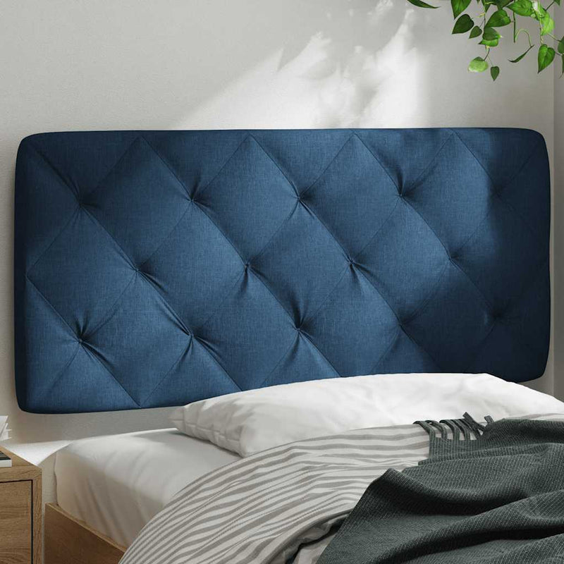Pernă pentru tăblie de pat, albastru, 100 cm, material textil