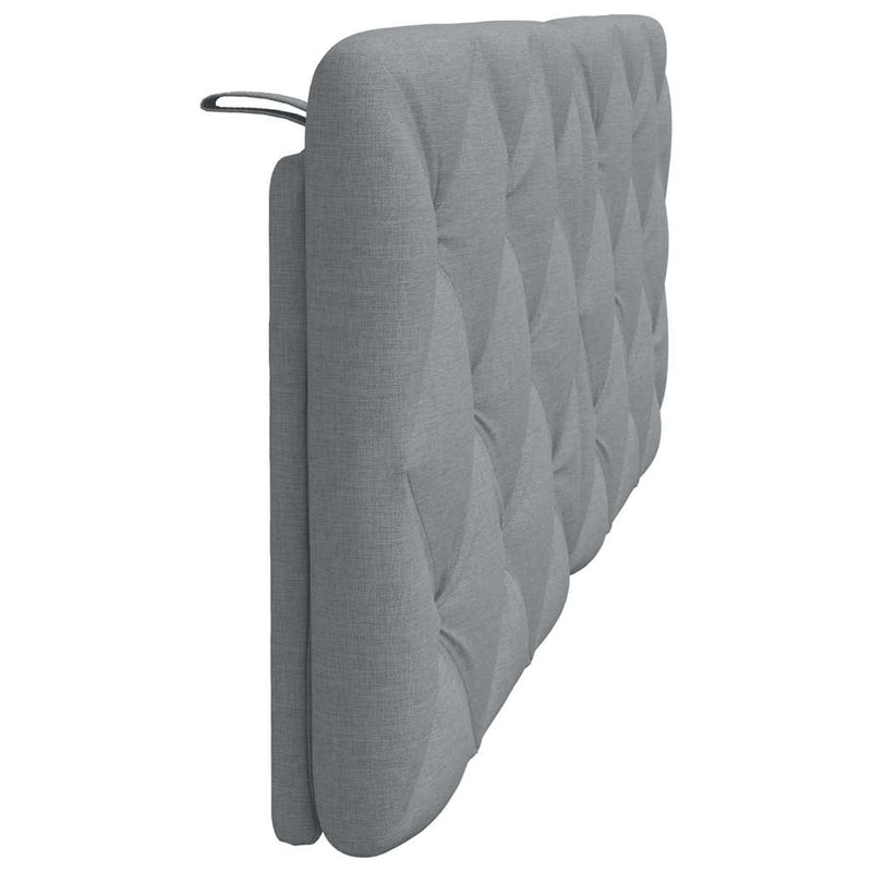 Pernă tăblie de pat, gri deschis, 120 cm, material textil