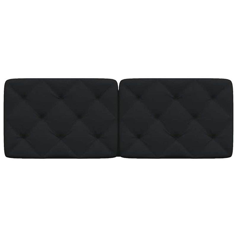 Pernă pentru tăblie de pat, negru, 120 cm, material textil