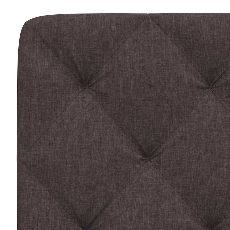 Pernă pentru tăblie de pat maro închis, 120 cm, material textil