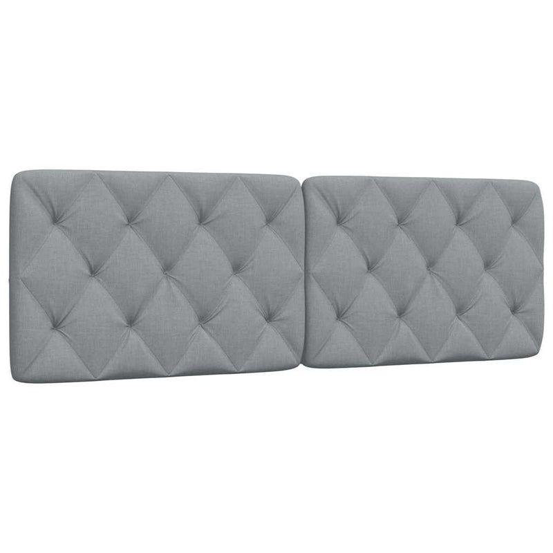 Pernă tăblie de pat, gri deschis, 160 cm, material textil