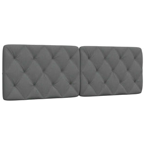 Pernă pentru tăblie de pat, gri închis, 140 cm, material textil