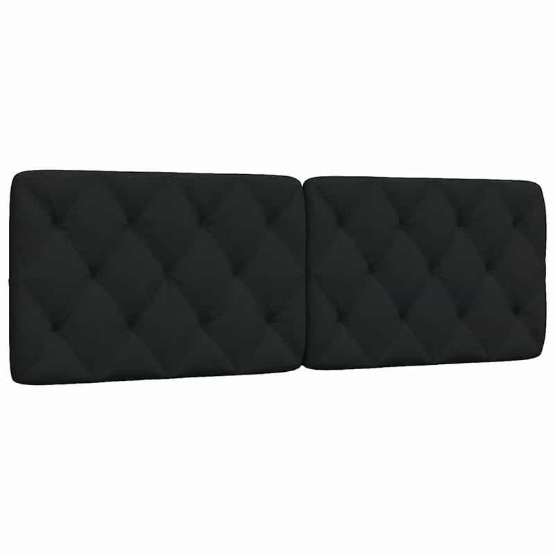 Pernă pentru tăblie de pat, negru, 160 cm, material textil