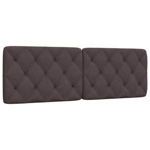 Pernă pentru tăblie de pat maro închis, 160 cm, material textil