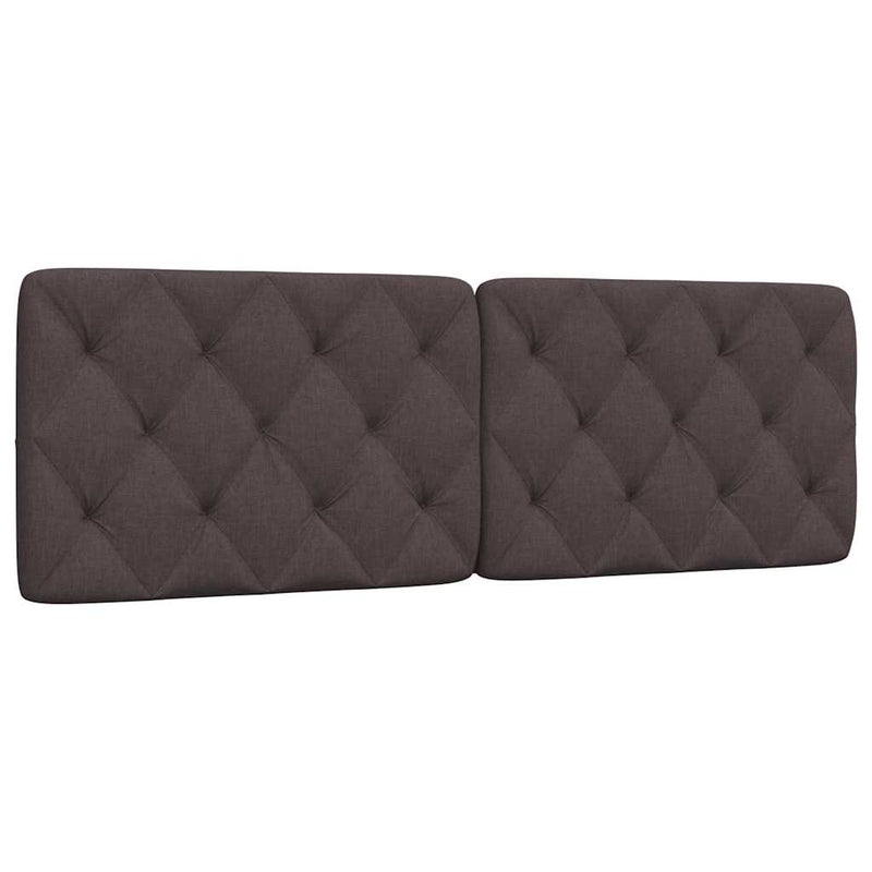 Pernă pentru tăblie de pat maro închis, 160 cm, material textil