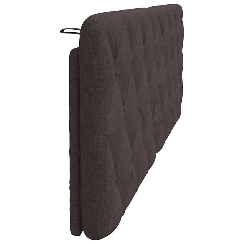 Pernă pentru tăblie de pat maro închis, 160 cm, material textil