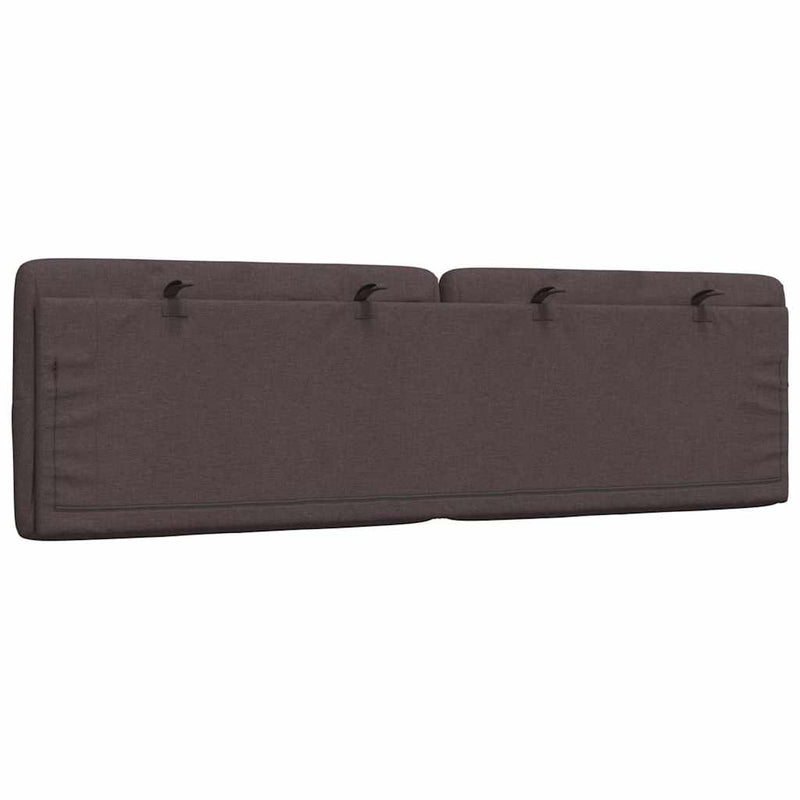 Pernă pentru tăblie de pat maro închis, 160 cm, material textil