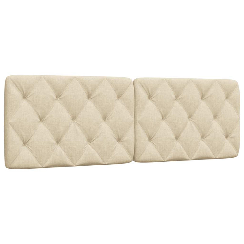 Pernă pentru tăblie de pat, crem, 160 cm, material textil