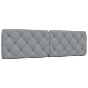 Pernă tăblie de pat, gri deschis, 180 cm, material textil