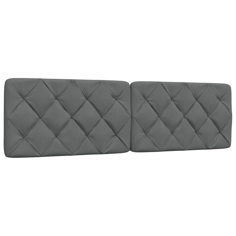 Pernă pentru tăblie de pat, gri închis, 180 cm, material textil