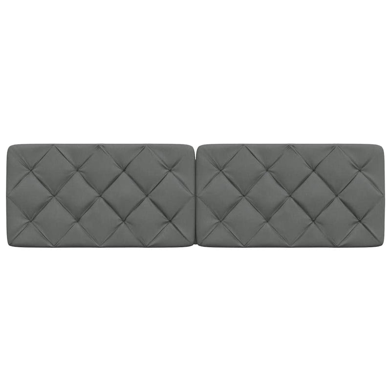 Pernă pentru tăblie de pat, gri închis, 180 cm, material textil