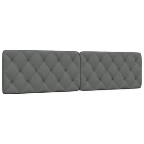 Pernă pentru tăblie de pat, gri închis, 200 cm, material textil