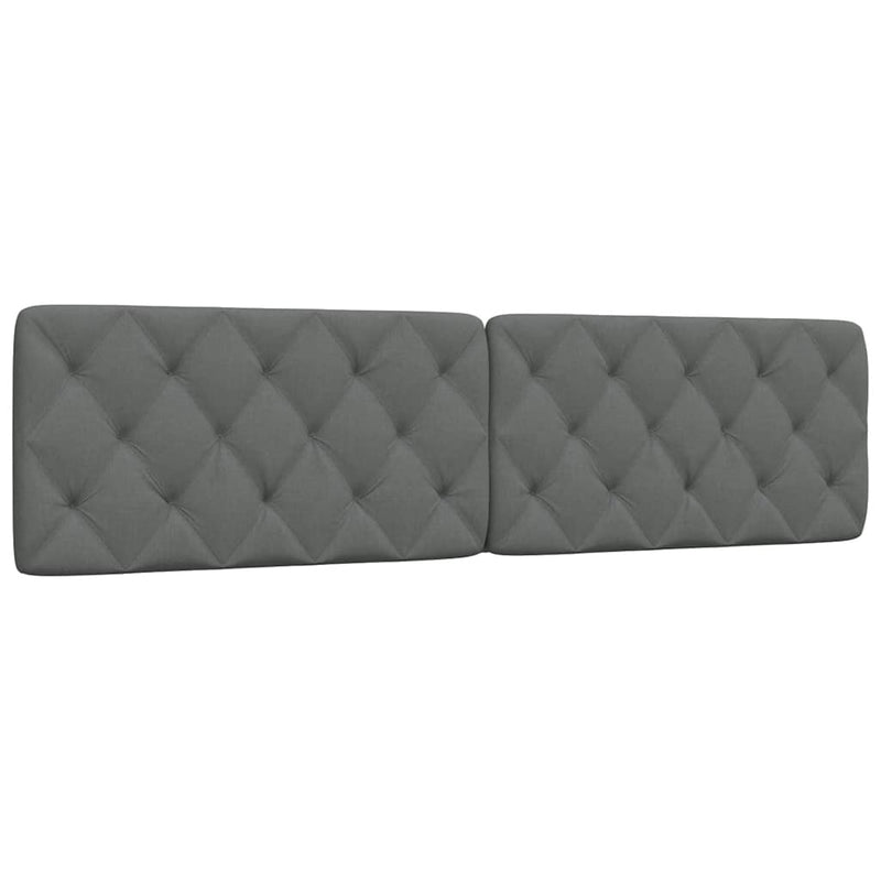 Pernă pentru tăblie de pat, gri închis, 200 cm, material textil
