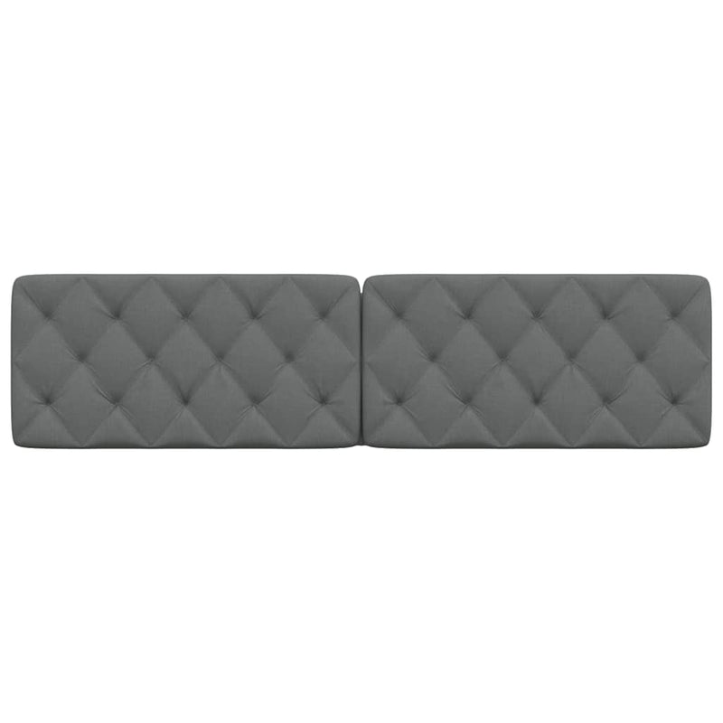 Pernă pentru tăblie de pat, gri închis, 200 cm, material textil