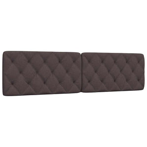 Pernă pentru tăblie de pat maro închis, 200 cm, material textil