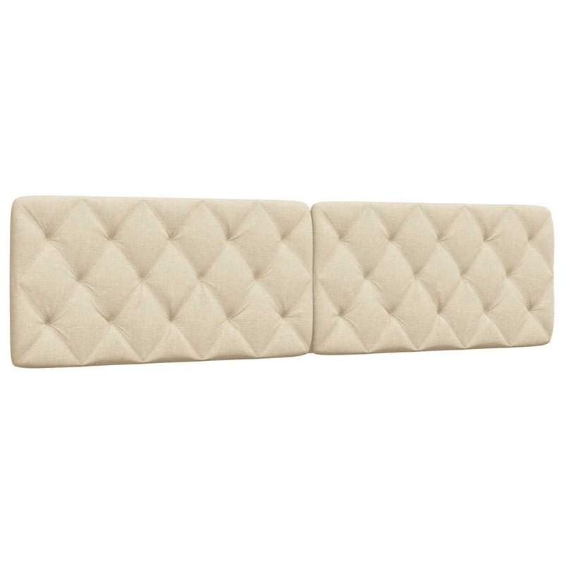 Pernă pentru tăblie de pat, crem, 200 cm, material textil