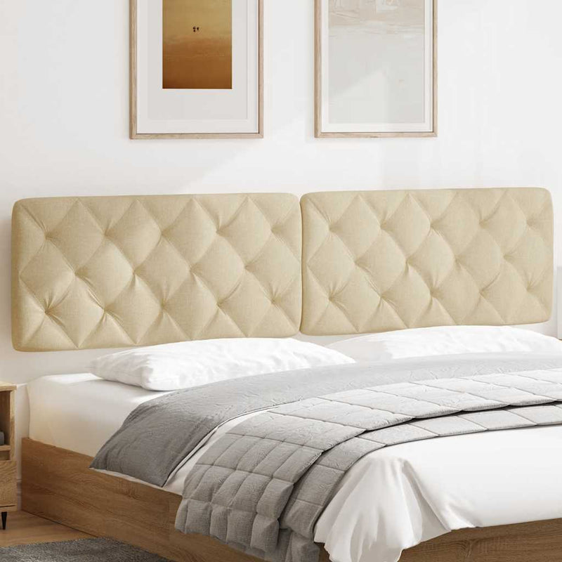 Pernă pentru tăblie de pat, crem, 200 cm, material textil