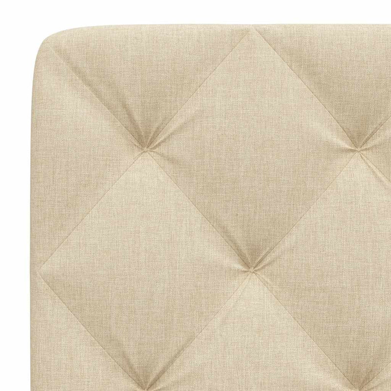 Pernă pentru tăblie de pat, crem, 200 cm, material textil