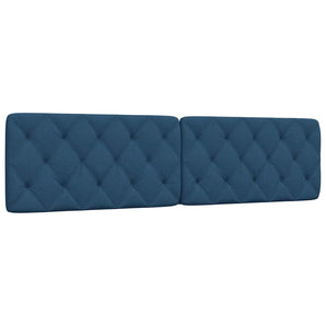 Pernă pentru tăblie de pat, albastru, 200 cm, material textil