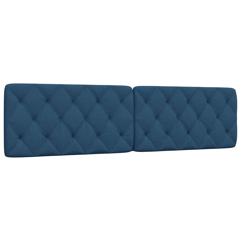 Pernă pentru tăblie de pat, albastru, 200 cm, material textil