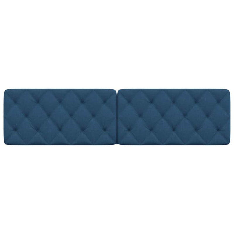 Pernă pentru tăblie de pat, albastru, 200 cm, material textil